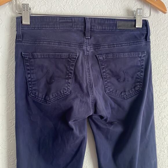 AG Adriano Goldschmied Stevie Ankle Blue Pants Slim Straight 24R Y2K - Picture 5 of 7